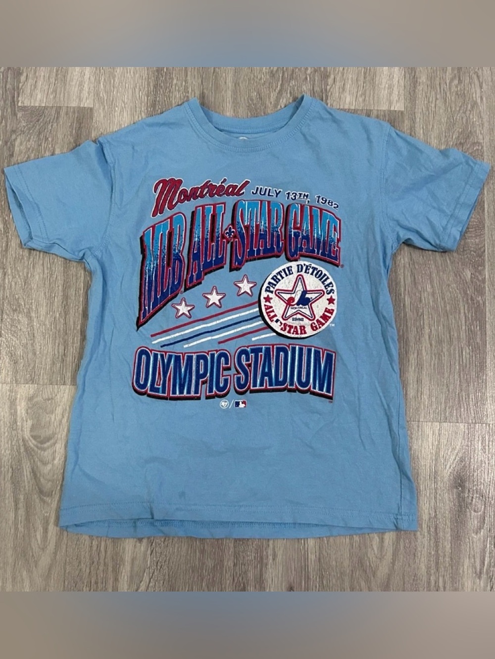 '47 Light Blue Graphic Tee with White Logo